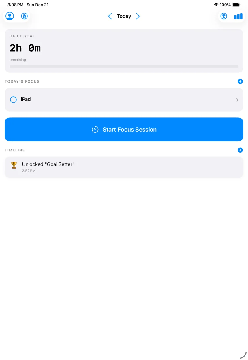 Hardcore Focus on iPad