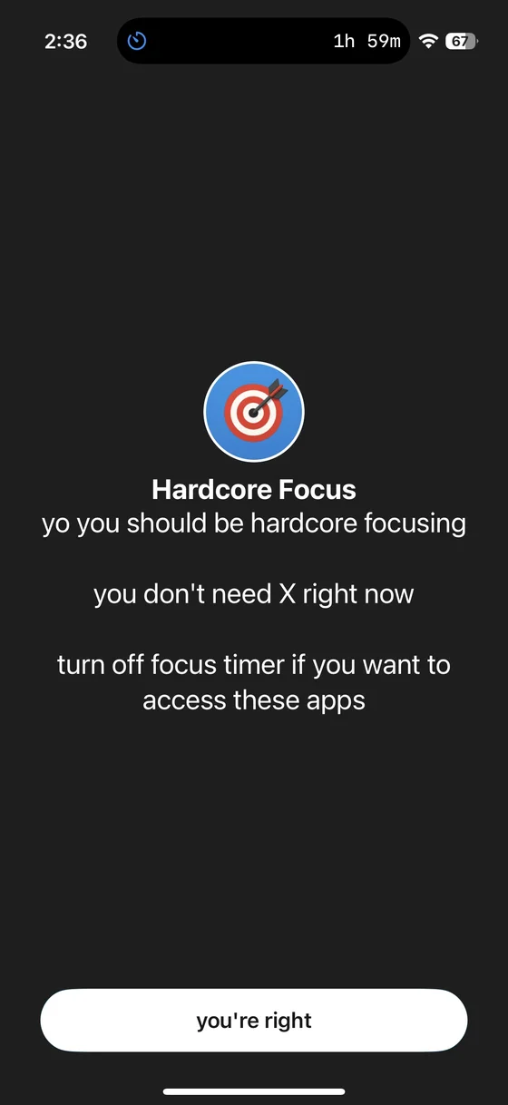Screen Time Integration